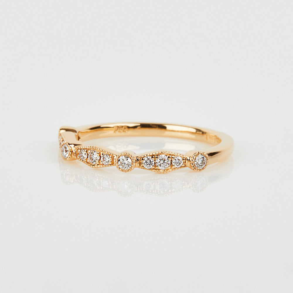18ct yellow gold diamond wedding ring women