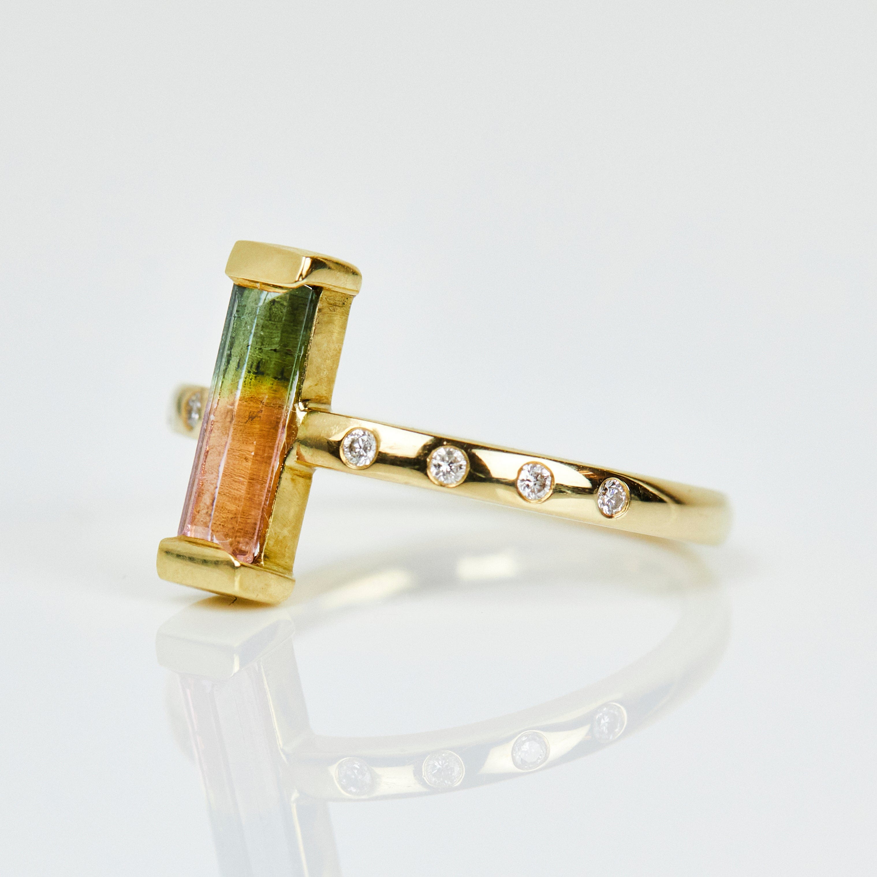 Coloured gemstone engagement rings