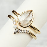 Pear Shape Diamond Engagement Ring, Juno Setting
