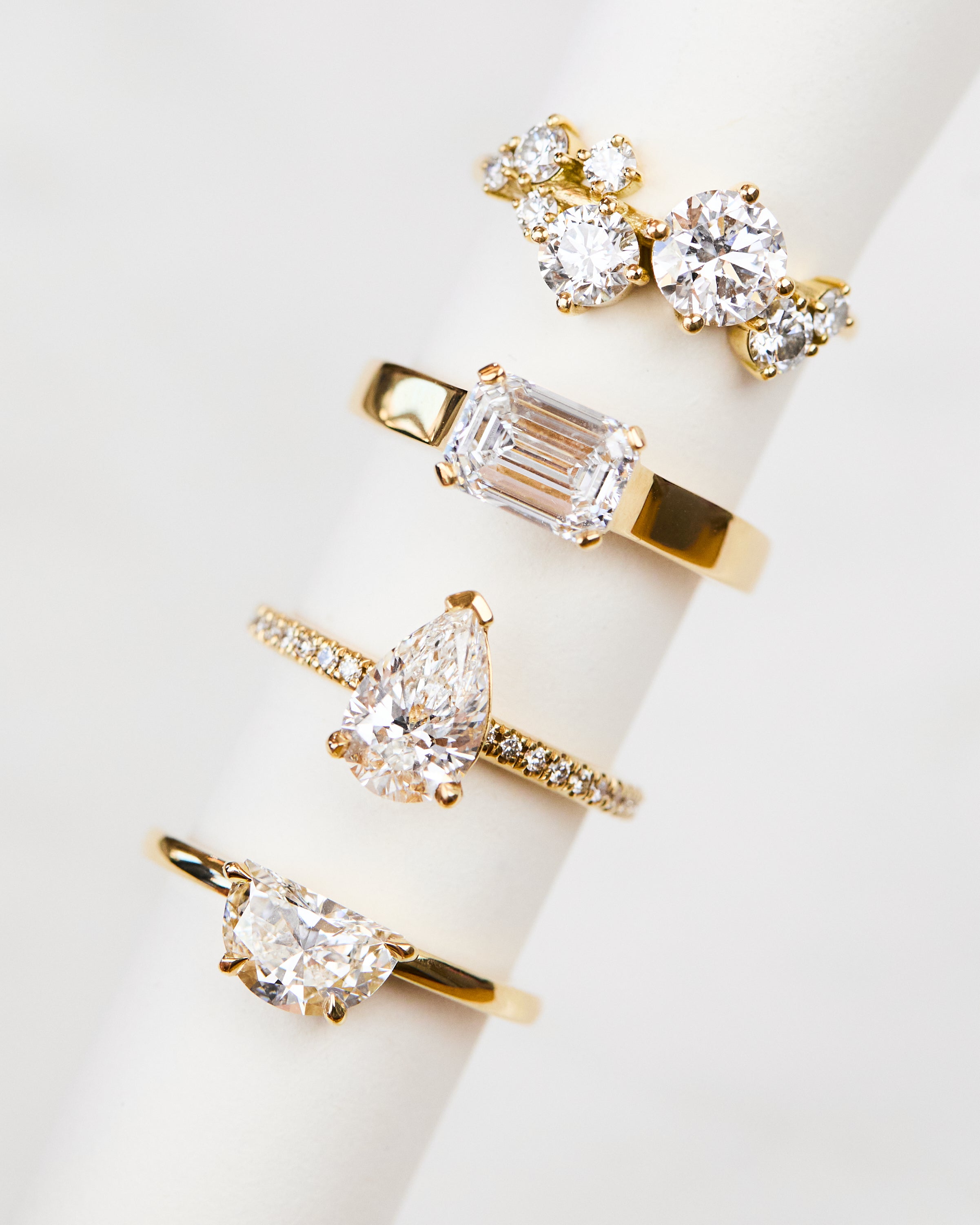 Lab-grown diamond engagement rings