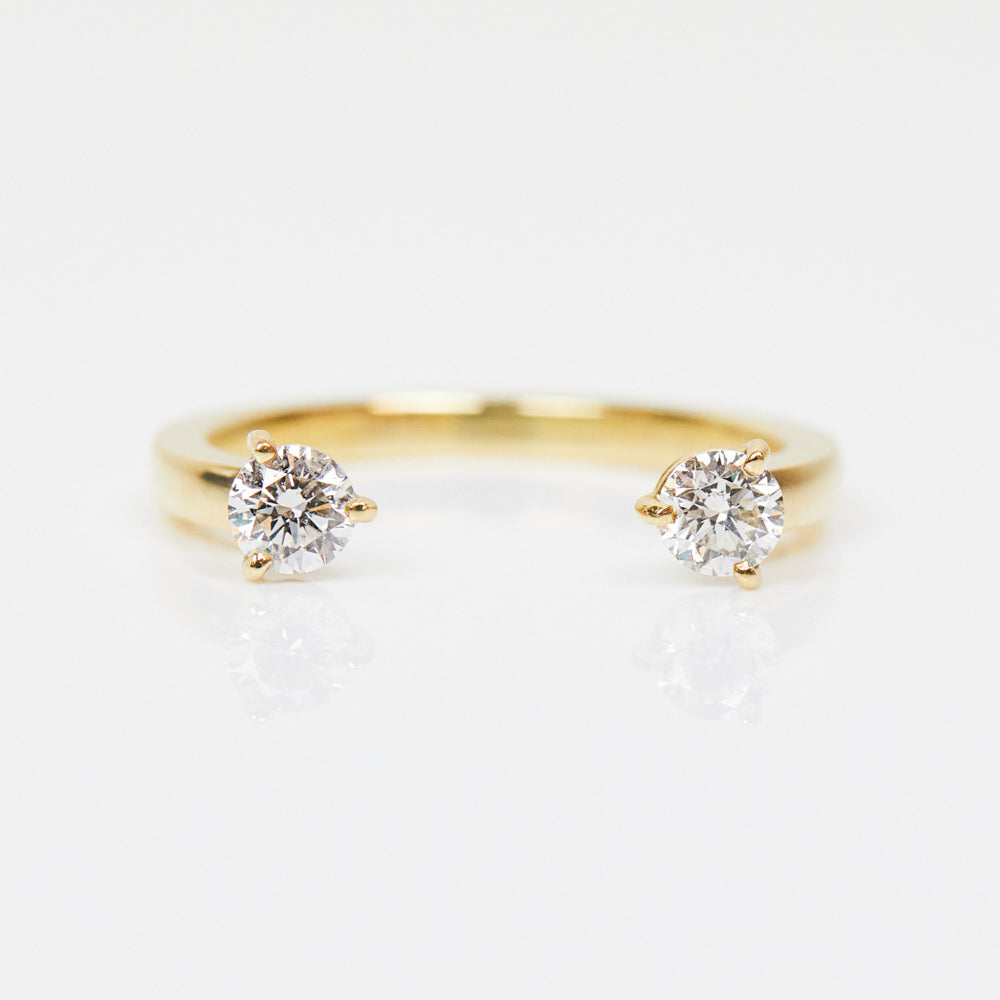 18ct yellow gold diamond wedding ring women