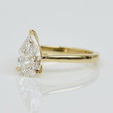 Pear Shape Lab Grown Diamond Engagement Ring, Juno Setting