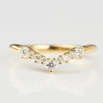 18ct yellow gold diamond wedding ring women