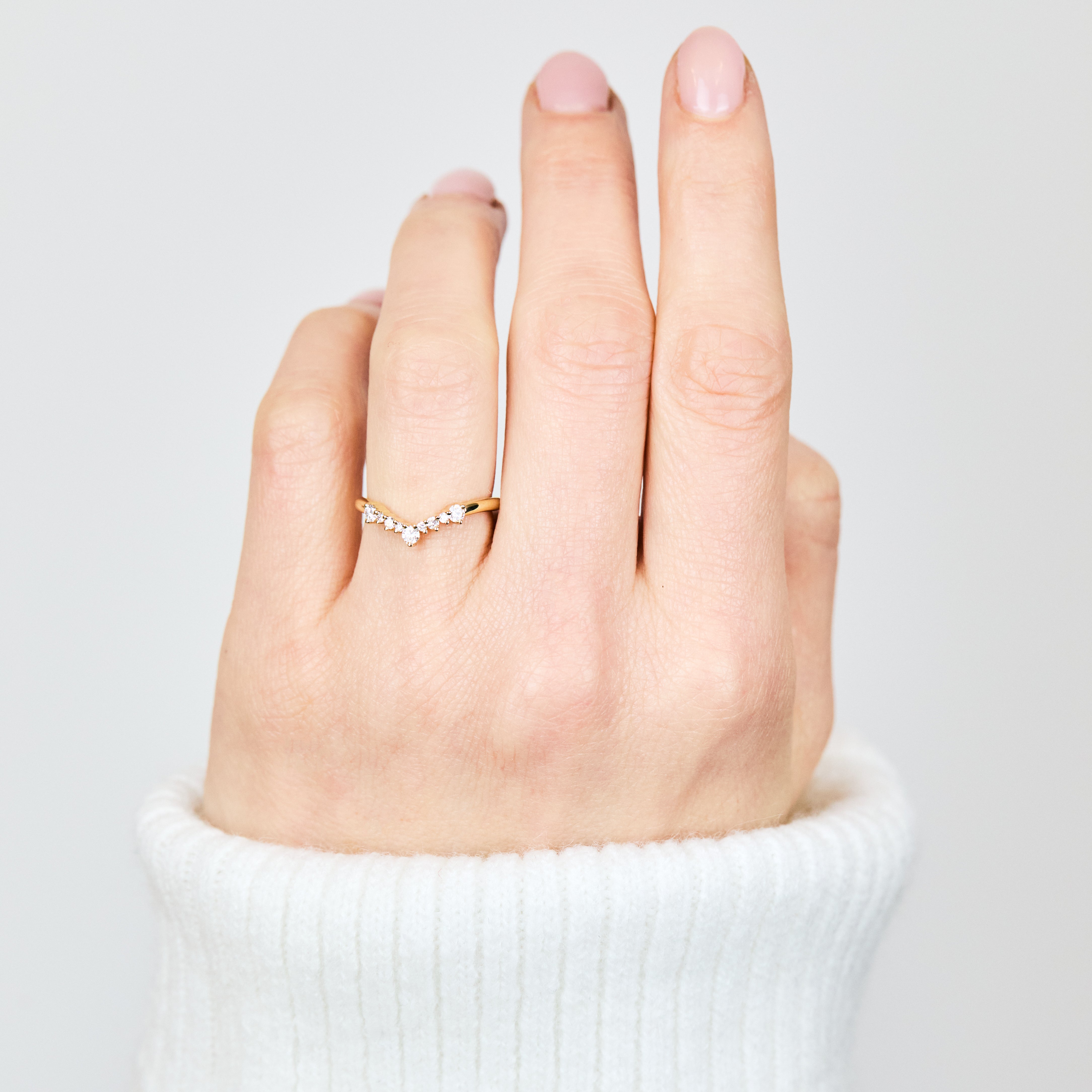 18ct yellow gold diamond wedding ring women