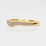 18ct yellow gold diamond wedding ring women