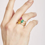 Yellow Citrine Gold Ring