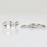18ct white gold diamond wedding ring women