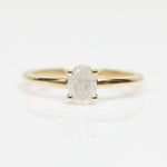 0.40ct Oval Icy White Diamond Ring