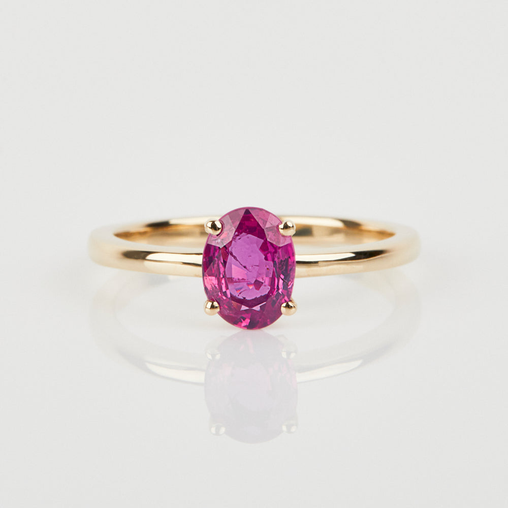 Coloured Gemstone Yellow Gold Ring
