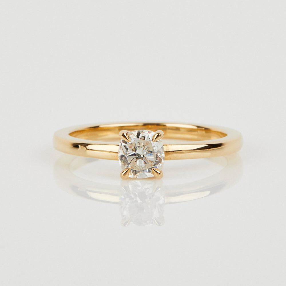 0.52ct Salt and Pepper Diamond Ring