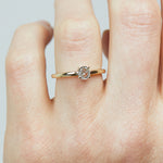 0.52ct Salt and Pepper Diamond Ring