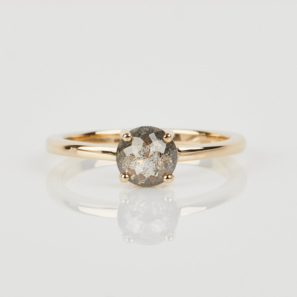 0.61ct Round Rose-Cut Diamond Ring
