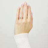 18ct yellow gold salt and pepper round brilliant cut diamond engagement trilogy ring