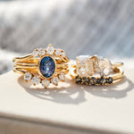 18 ct yellow gold ring stacks