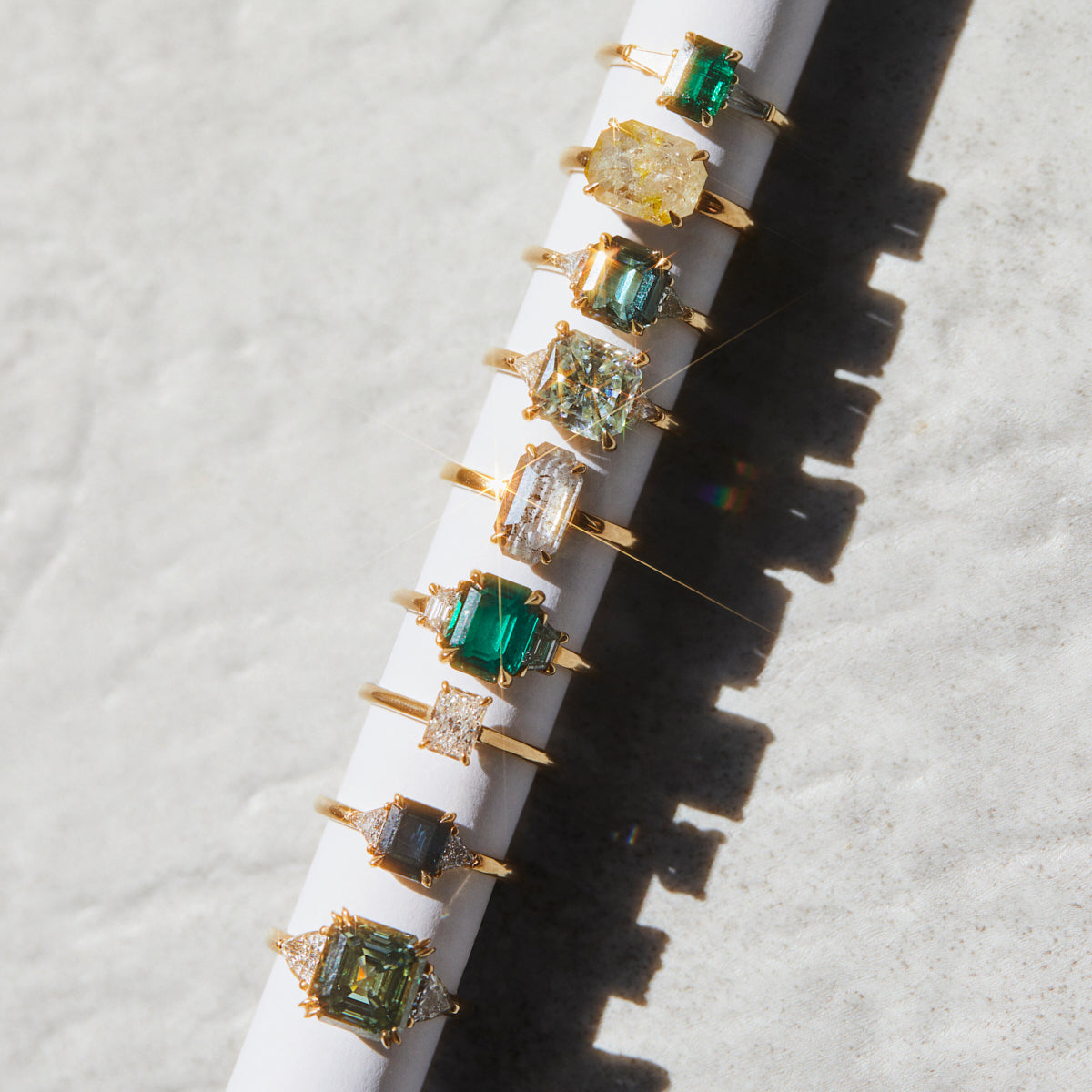 18ct yellow gold rings