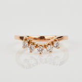 18ct rose gold diamond wedding ring women