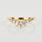 18ct yellow gold diamond wedding ring women