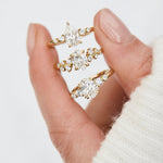 18ct yellow gold lab grown diamond engagement rings