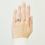 Coloured gemstone engagement rings