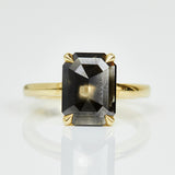 Salt and pepper engagement ring