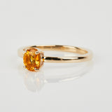 0.58ct Yellow Citrine Gold Ring