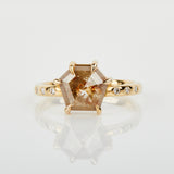 2.43ct Hexagon Diamond Engagement Ring, Maia Setting