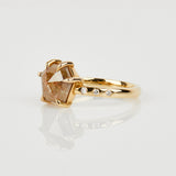 2.43ct Hexagon Diamond Engagement Ring, Maia Setting