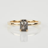salt and pepper diamond ring