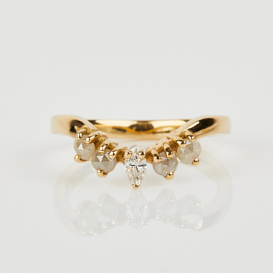 The Grey Diamond Gaia Wedding Ring