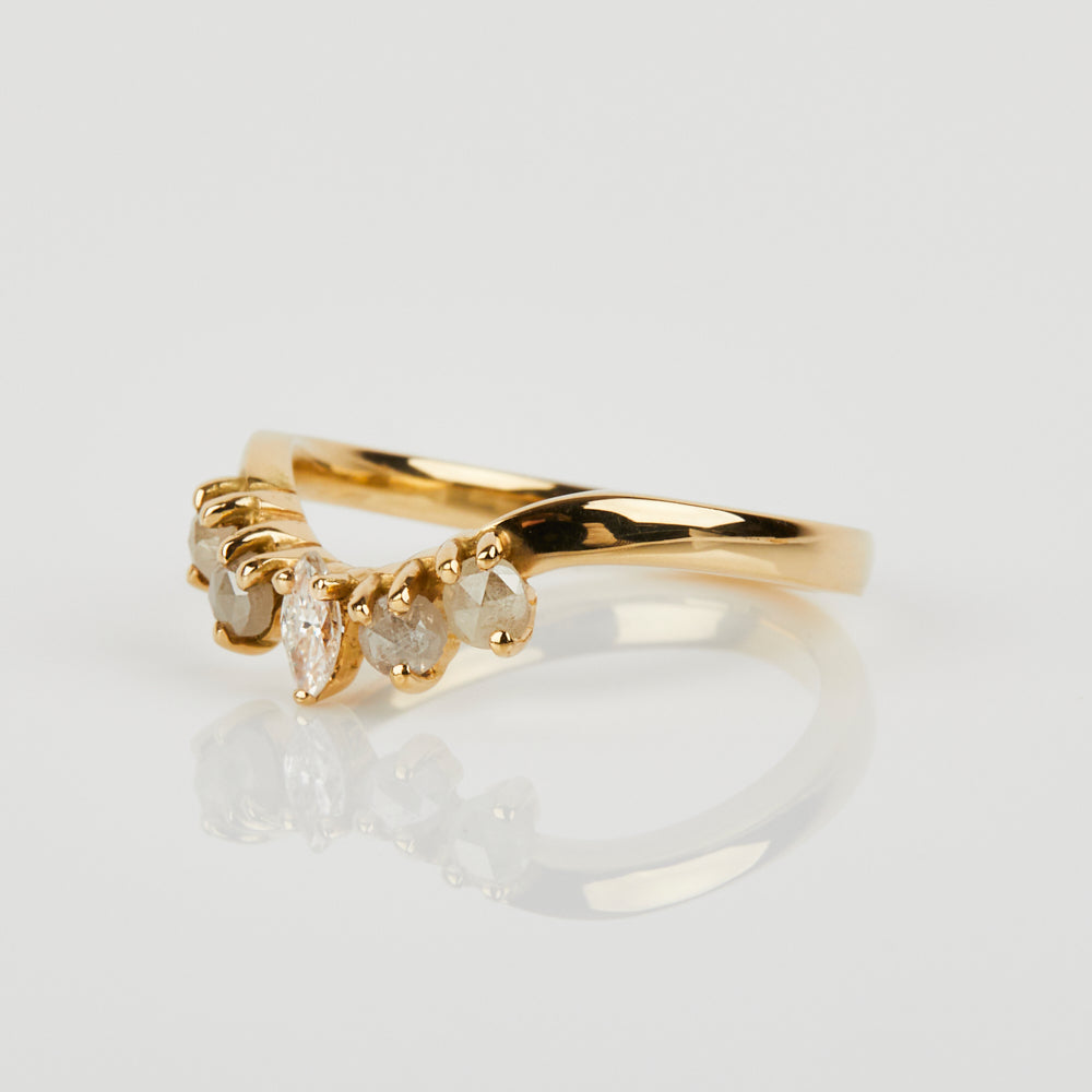 18ct yellow gold diamond wedding ring women