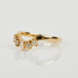 18ct yellow gold diamond wedding ring women