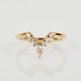 18ct yellow gold diamond wedding ring women