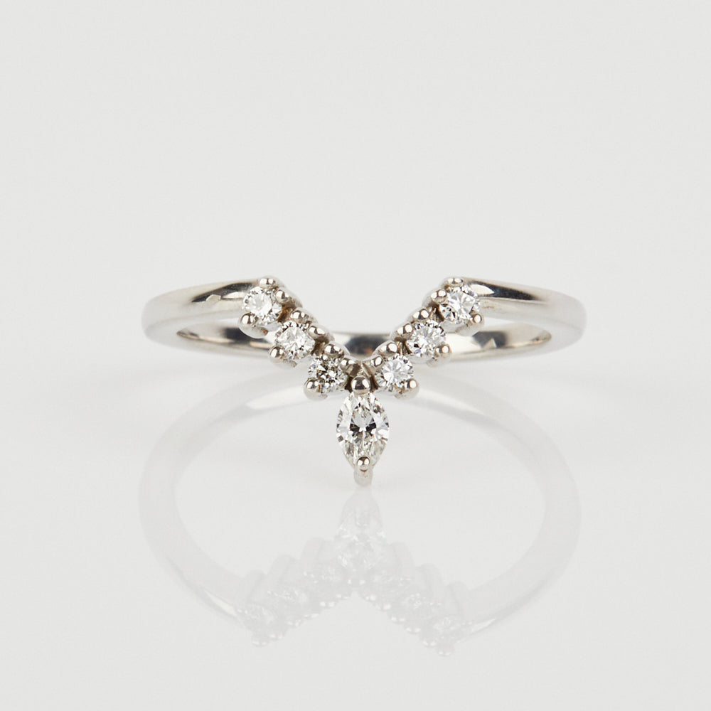 Platinum diamond wedding ring women