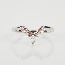 Platinum diamond wedding ring women