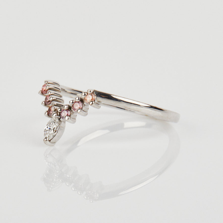 The Aura Pink Diamond Wedding Ring