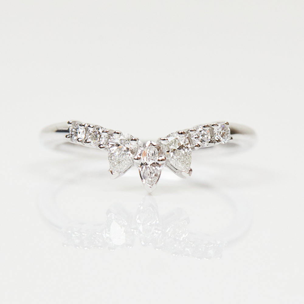Platinum diamond wedding ring women