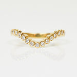 18ct yellow gold diamond wedding ring women