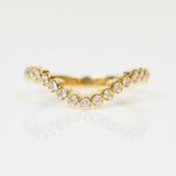 18ct yellow gold diamond wedding ring women
