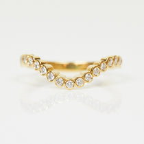 18ct yellow gold diamond wedding ring women