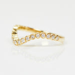 18ct yellow gold diamond wedding ring women