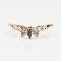 18ct rose gold diamond wedding ring women