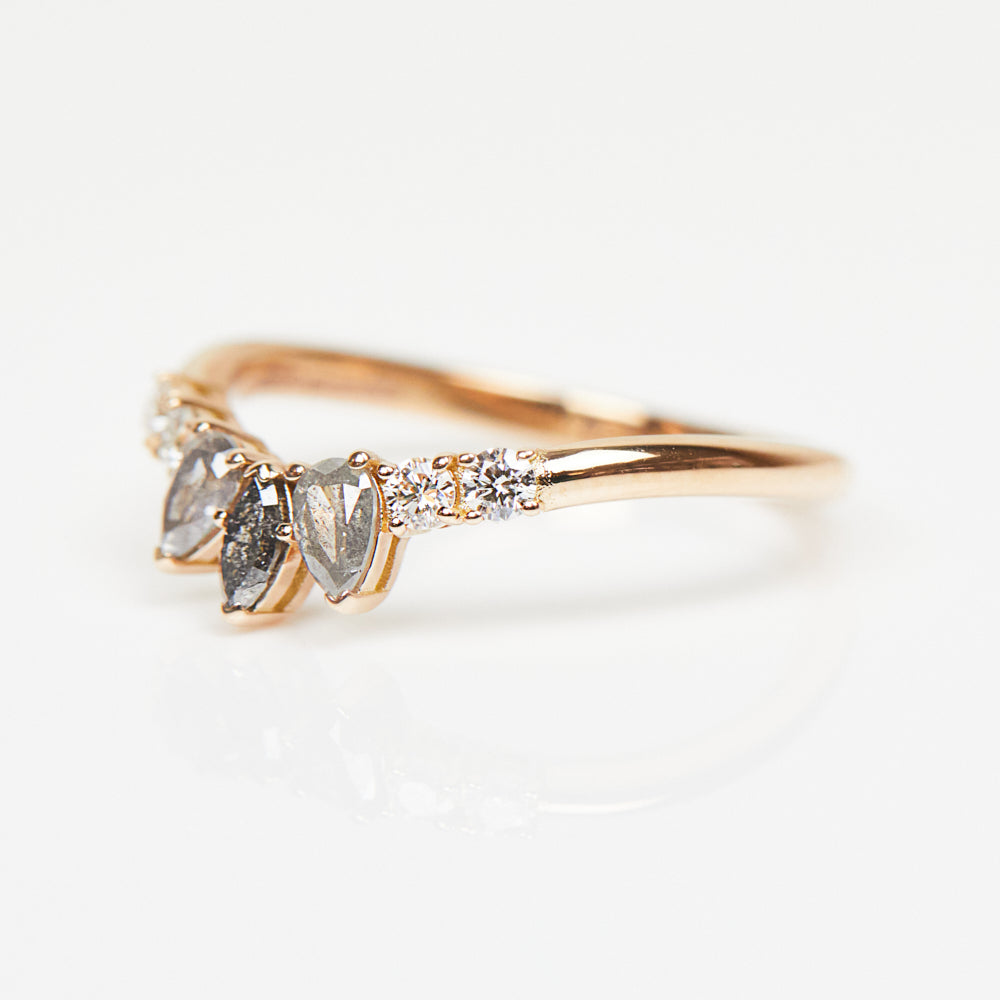 18ct rose gold diamond wedding ring women