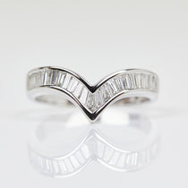 18ct white gold diamond wedding ring women