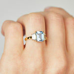 Coloured gemstone engagement rings