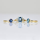 Coloured gemstone engagement rings