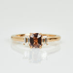 Coloured gemstone engagement rings
