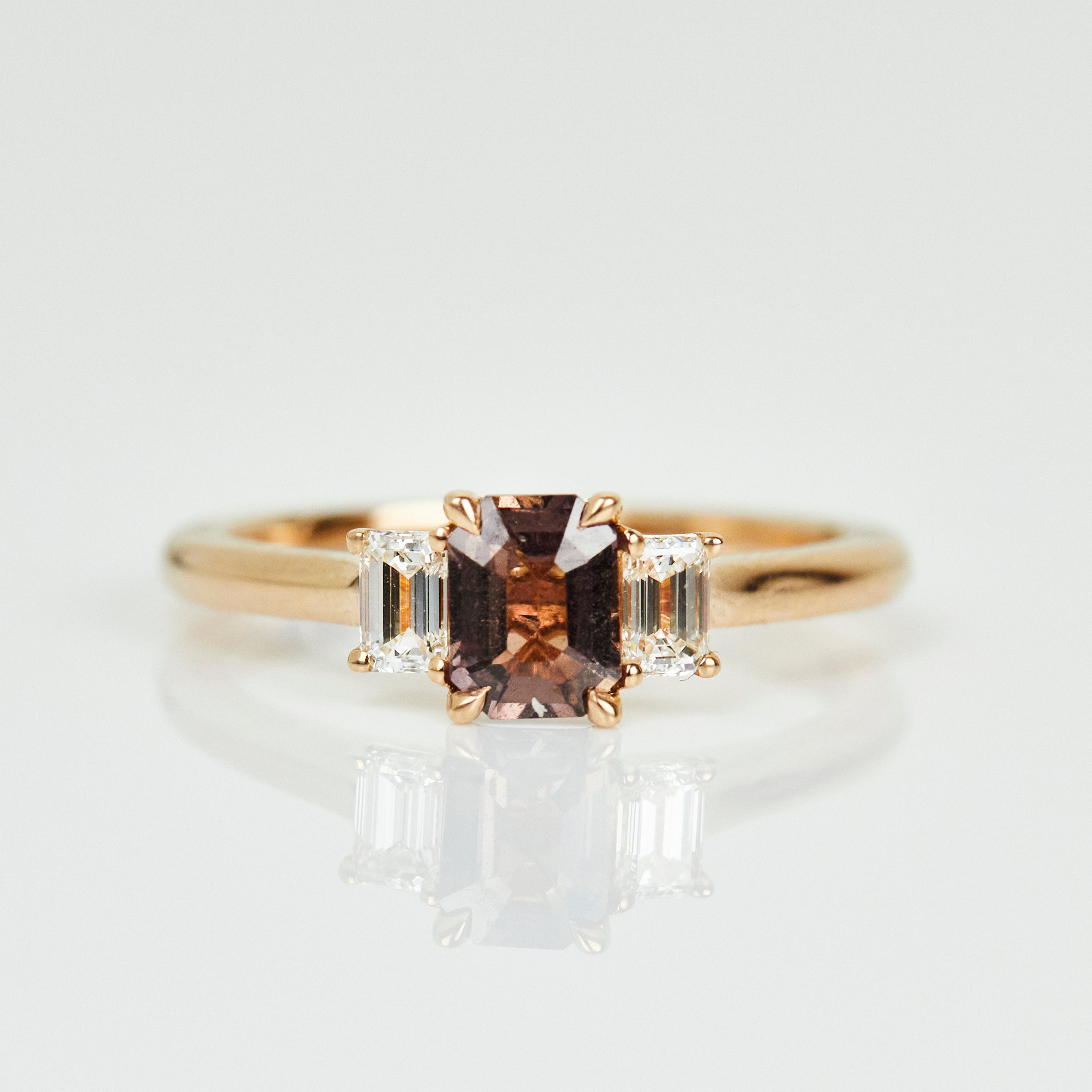 Coloured gemstone engagement rings