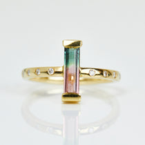 Coloured gemstone engagement rings