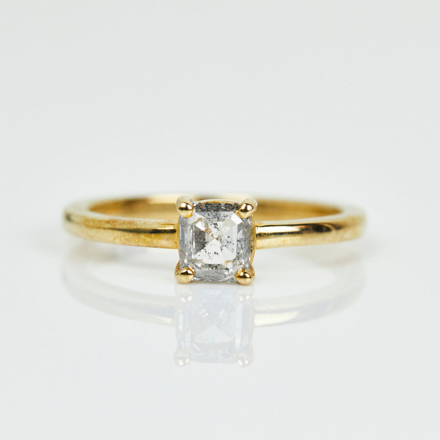 0.65ct Princess Cut Diamond Ring, Juno Setting