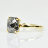Salt and pepper engagement ring
